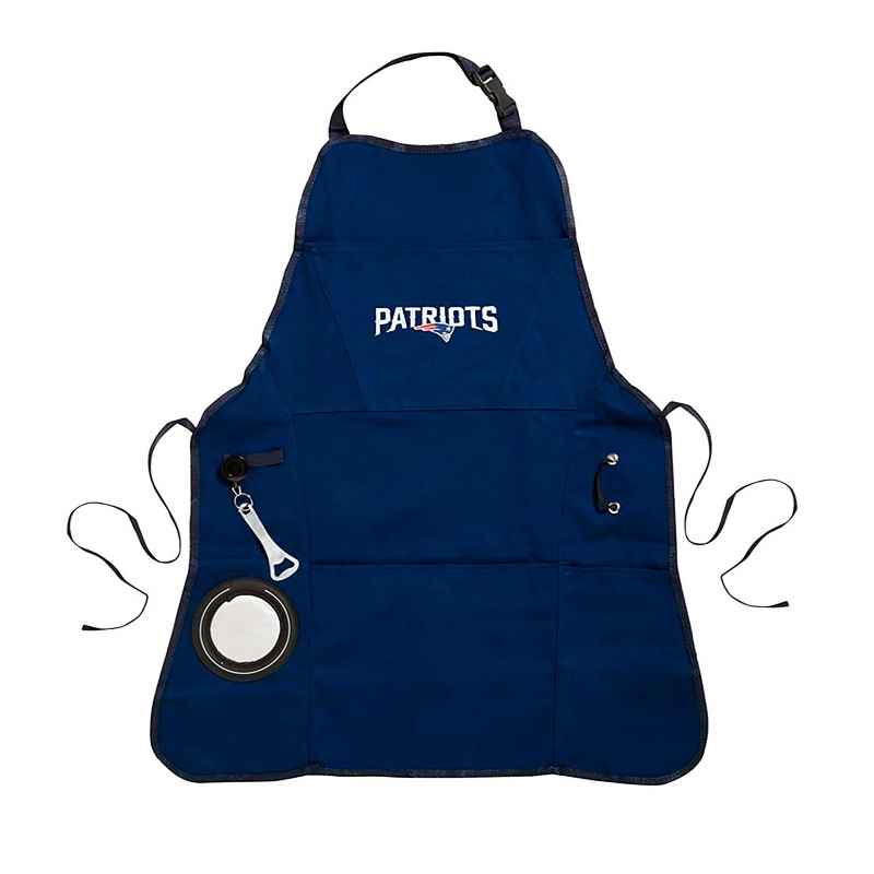Deluxe Cotton Canvas NFL Team Pride Grilling/Cooking Apron - New England Patriots